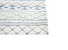 Teppich cremeweiß / blau 300 x 400 cm geometrisches Muster Kurzflor MARGAND_883821