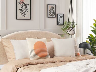 2 декоративні подушки 45 х 45 см білі ГЕЛІОТРОП