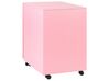 3 Drawer Metal Storage Cabinet Pink CAMI_843914