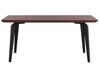 Mesa de jantar efeito madeira escura e pés pretos 160 x 90 cm AMARES_792906