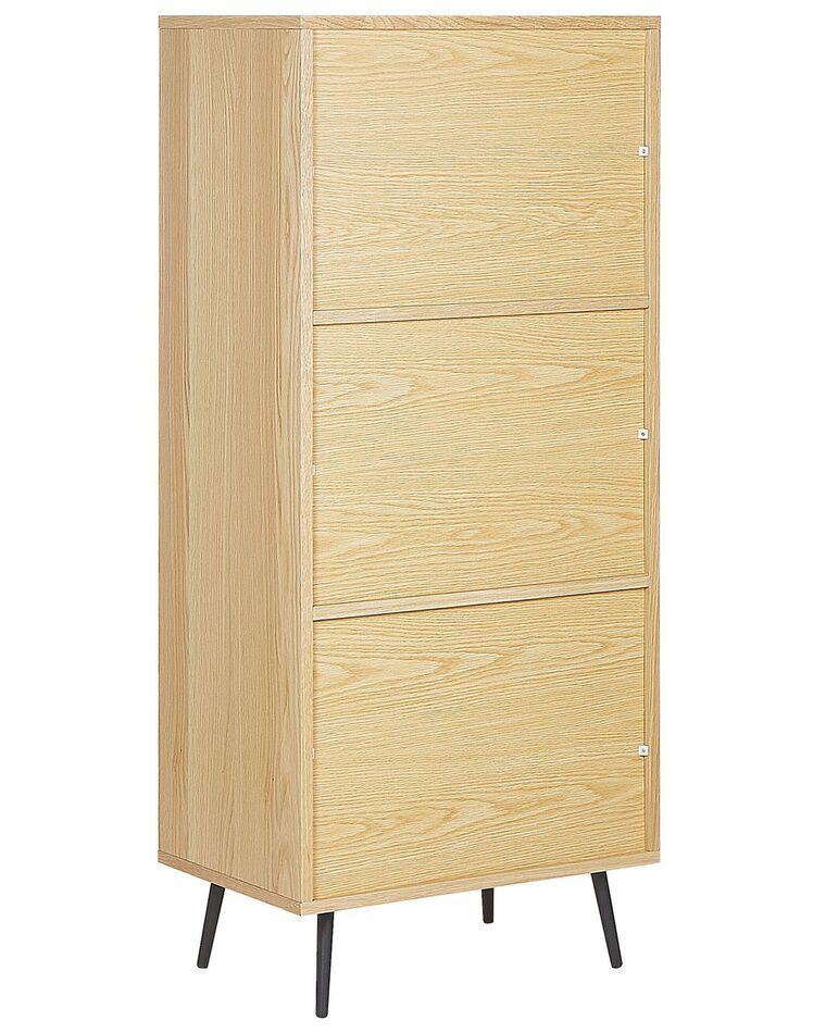 Bookcase Light Wood and White RICHMOND Beliani.co.uk