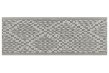 Tapis extérieur gris au motif à carreaux 60 x 105 cm JALNA