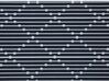 Teppich marineblau 70 x 200 cm geometrisches Muster Kurzflor CHARVAD_831733