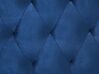 Rozkladacia zamatová posteľ 90 x 200 cm modrá MONTARGIS_827020