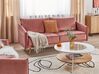 Sofa Set Samtstoff rosa 5-Sitzer mit goldenen Beinen MAURA_873029