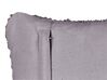 Dekokissen Baumwolle grau Makramee mit Fransen 45 x 45 cm 2er Set BESHAM_904605