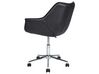 Faux Leather Desk Chair Black NEWDALE_854773