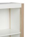 3 Tier Bookcase Light Wood with White JOHNSON_885243