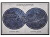 Cuadro en lienzo enmarcado de poliéster azul oscuro/blanco crema 63 x 93 cm GRIZZANA_816153