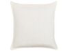 Set of 2 Linen Cushions 45 x 45 cm Off-White SUBULATA_838531