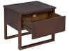 1 Drawer Bedside Table Dark Wood GIULIA_743806