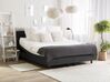 Fabric EU King Size Adjustable Bed Grey DUKE_771728