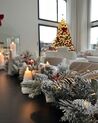 Zasnežená vianočná girlanda s LED svetlami 270 cm biela WHITEHORN_901514