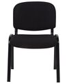 Zestaw 4 krzeseł konferencyjnych czarny CENTRALIA_902581