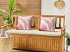2 poduszki ogrodowe we wzór abstrakcyjny 45 x 45 cm różowe CAMPEI_894827