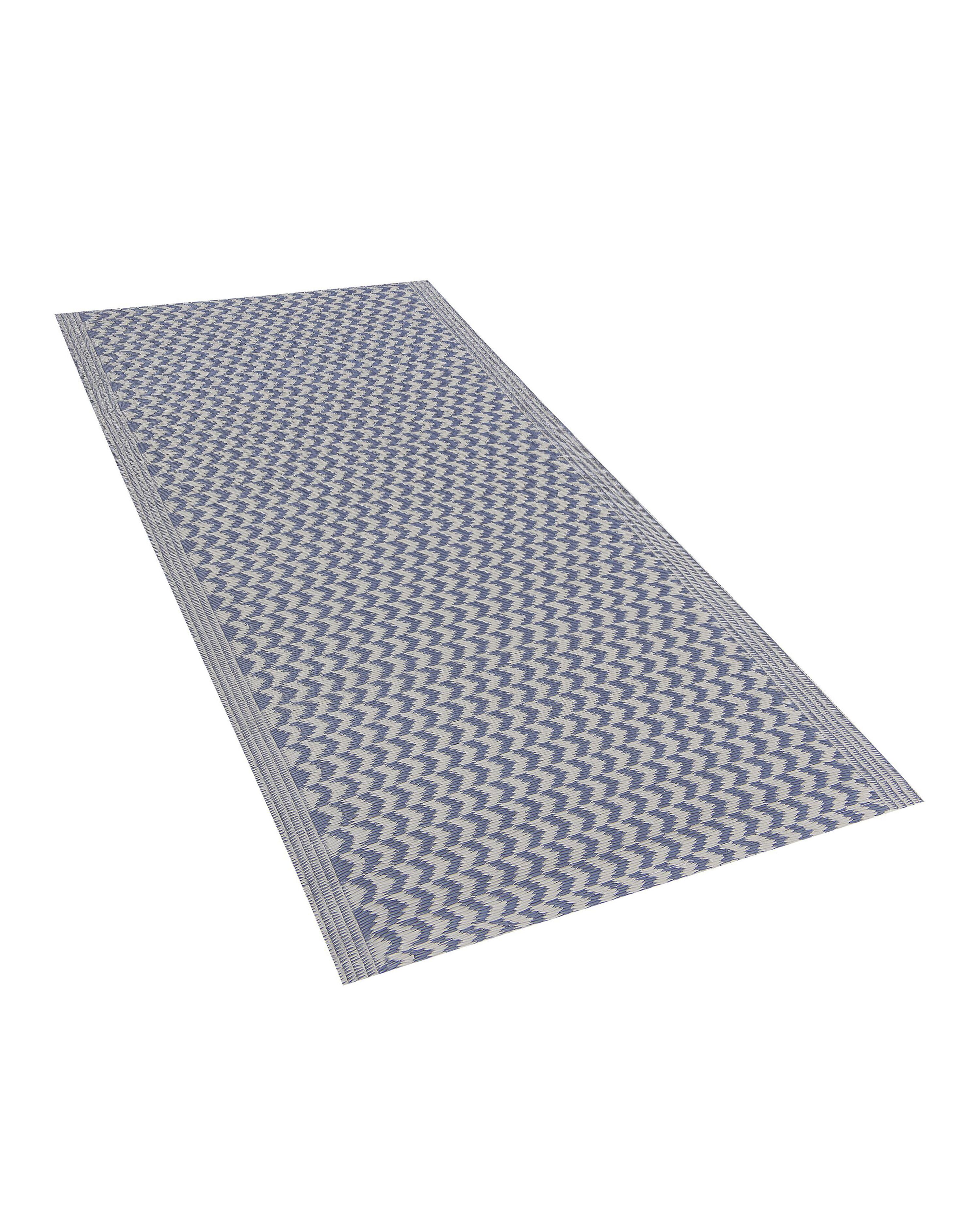 Tappeto Da Esterno WILDGÅRD Blu/grigio Per Camper E Roulotte – 100% HDPE, Traspirante, Antiscivolo, Con Picchetti, Borsa E Guanti Inclusi