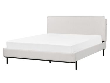 Čalouněná postel 160 x 200 cm světle šedá CORIO