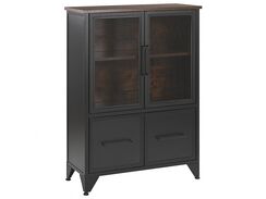 Lipasto musta/tumma puu 4 ovea VINCE