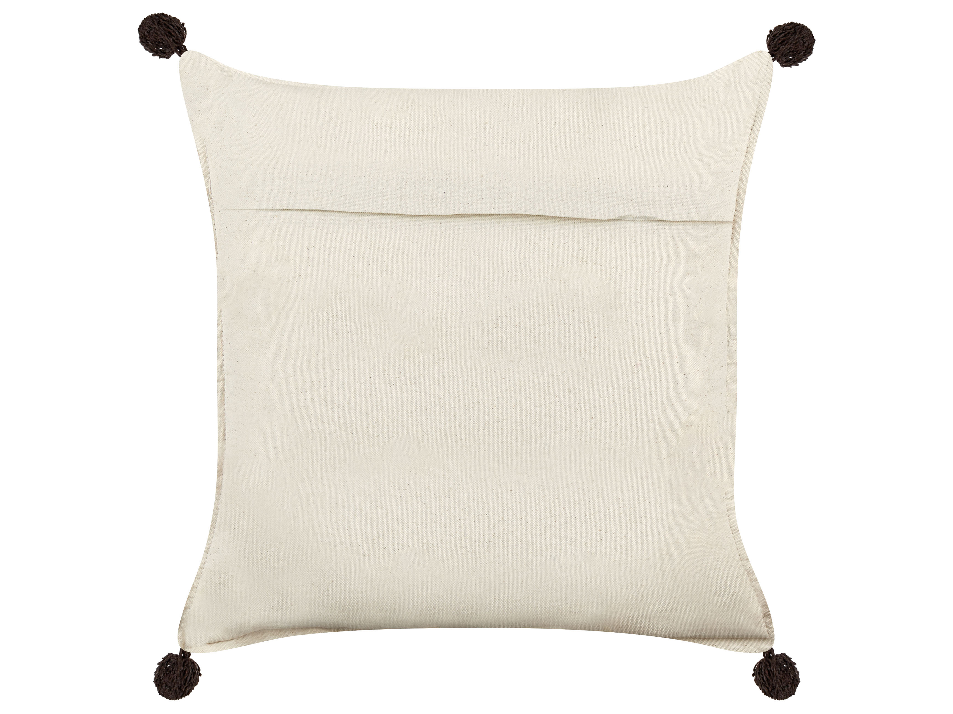 Set of 2 Cotton Cushions 45 x 45 cm Light Beige FUSSEL_913183