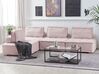 Sofá de canto modular para 4 pessoas em rosa TIBRO_825628