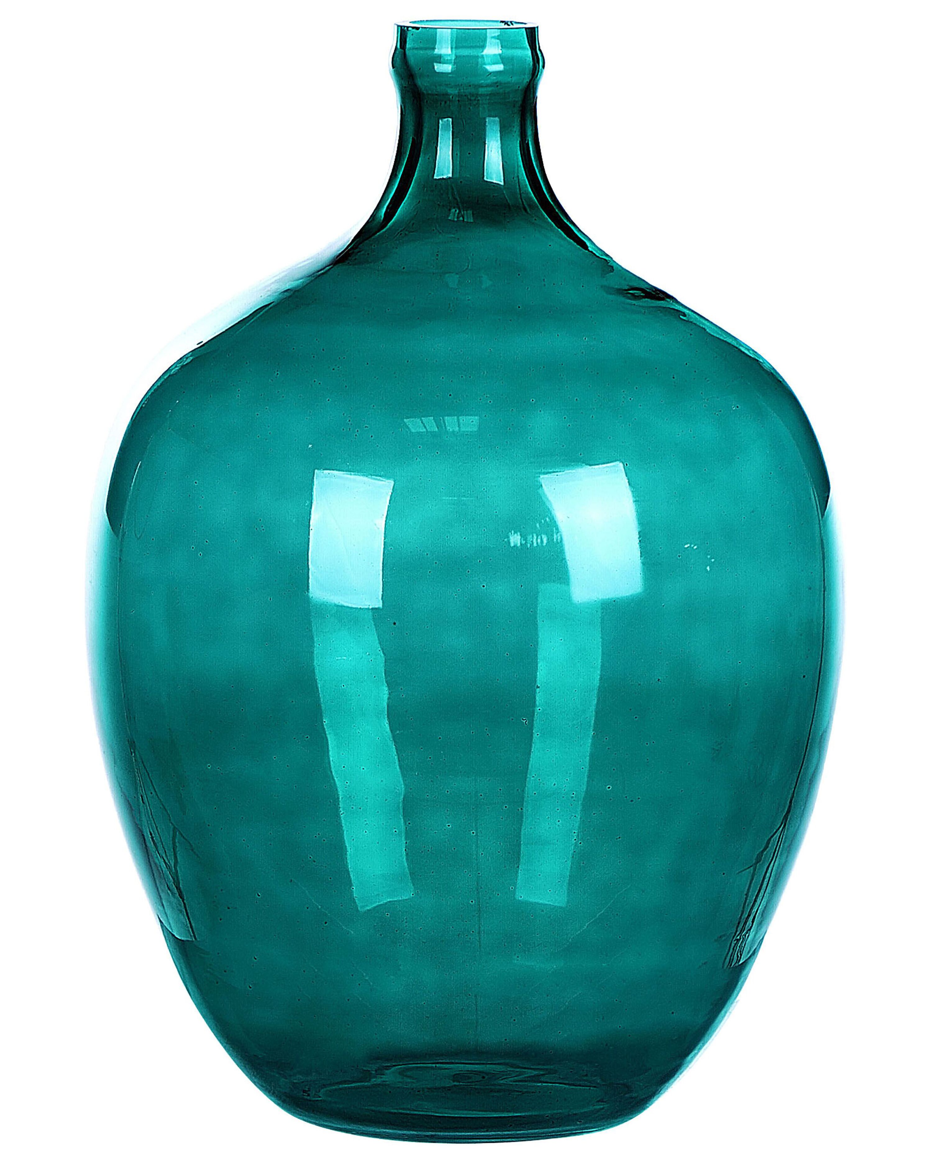 Verwacht het taal Belichamen Glazen Bloemenvaas 39 cm Turquoise ROTI | ✓ Gratis Levering