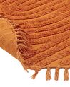 Teppich Baumwolle orange ⌀ 140 cm rund HALFETI_837557