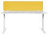 Pannello divisorio per scrivania giallo 130 x 40 cm WALLY_853146