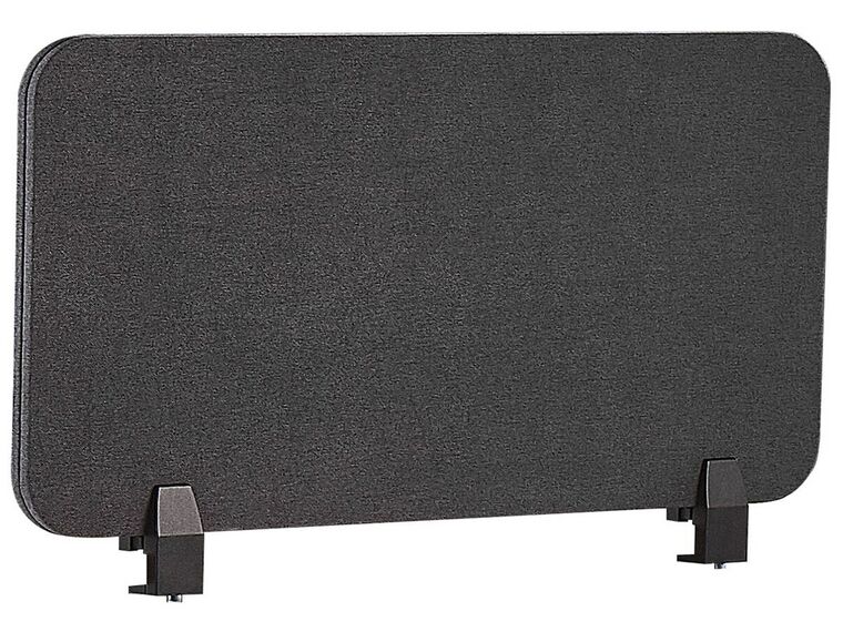 Desk Screen 80 x 40 cm Dark Grey WALLY_800933