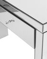 2 Drawer Mirrored Console Table Silver MARLE_740195