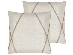 Koristetyyny 2kpl 45 x 45 cm beige LICUALA