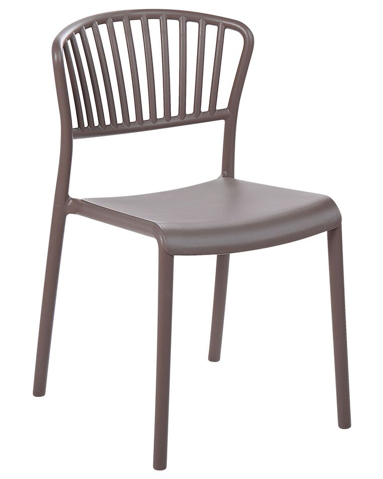 Lot De 4 Chaises Saori – Style Scandinave Pour Terrasse, Coque Plastique Vert Olive, Pieds Métal Imitation Bois
