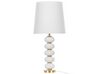 Bordlampe i hvitt og gull metall 80 cm FRIO_877512