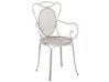 Zestaw 2 krzeseł ogrodowych metalowy szary CILENTO_763389