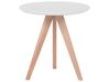 	Conjunto de 3 mesas de centro blanco/madera clara VEGAS_738679
