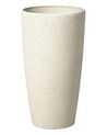 Vaso da fiori moderno tondo bianco 31x31x58cm ABDERA_692056