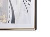Abstract Framed Wall Art 60 x 80 cm Grey HIDMO_784366