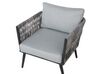 4 Seater PE Rattan Garden Sofa Set Grey PREVEZA_738958