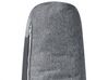 Canapé d'angle à droite en tissu gris foncé avec rangement KARILA_886063