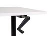 Fehér és fekete manuálisan állítható íróasztal 120 x 72 cm DESTINAS_899117
