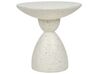 Accent Side Table White Terazzo Effect CAFFI_873757