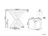 Gartenmöbel Set Faserzement grau 4-Sitzer Tisch ⌀ 90 cm OLBIA/TARANTO_806564