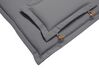 Acacia Wood Bistro Set Dark with Grey Cushions AMANTEA_880365