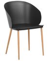 Set of 2 Dining Chairs Black BLAYKEE_783888