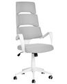 Chaise de bureau blanc et gris GRANDIOSE_834279