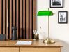 Skrivebordslampe grøn/guld H 52 cm MARAVAL_851450