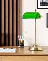 Lampa bankierska metalowa zielona ze złotym MARAVAL_851450