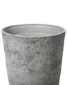 Vaso para plantas em pedra cinzenta 51 x 51 x 71 cm CAMIA_692499
