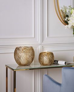 Kynttilänjalka metalli kulta 2 kpl TANDUY