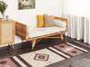 Kelim Teppich Baumwolle beige / braun 80 x 300 cm geometrisches Muster Kurzflor ARAGATS_869847