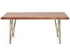 Acacia Coffee Table Light Wood and Gold RALEY_816825